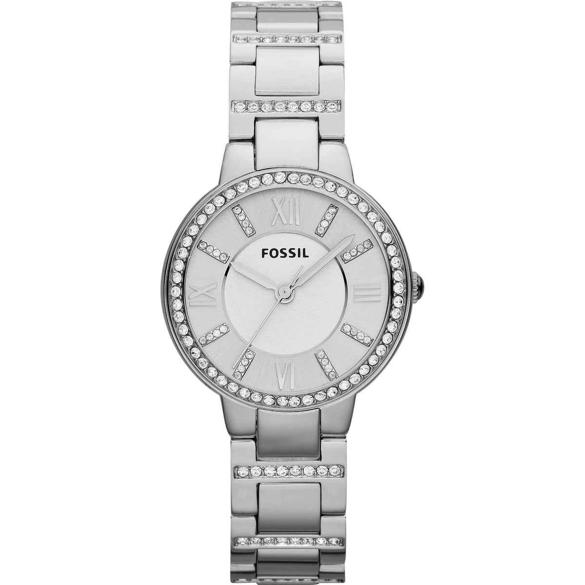 Fossil Casual Watch Analog Display For Women Es3282, Silver Band