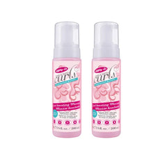 Dippity Do Girls With Curls Curl Enhancing Mousse, Light, 3-in-1 Defining Foaming Mousse for Curly Wavy Hair, Hibiscus, Olive Oil, Anti Frizz Bouncy Curls For Women, Air Dry, Alcohol Free, 2 Pack