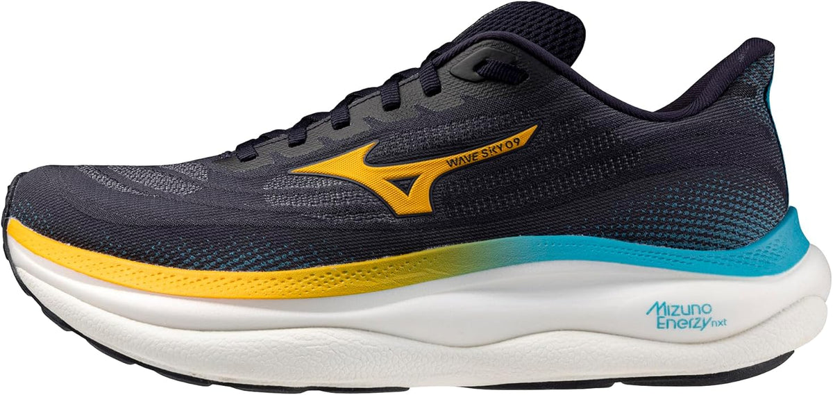 Mizuno Wave Sky 9 Men's Running Shoes (42 EU) - Baritone Blue-citrus