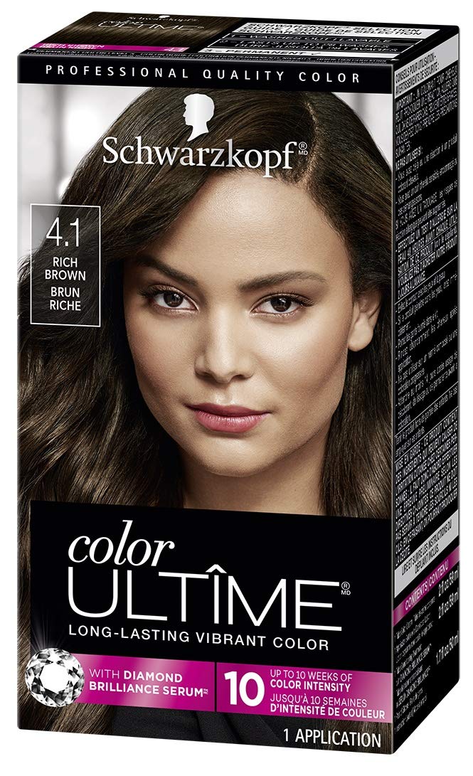 Schwarzkopf Color Ultime Hair Colour Cream, 4.1 Rich Brown
