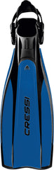 Cressi Pro Light Premium Scuba Diving Heel Fins - Black/Blue