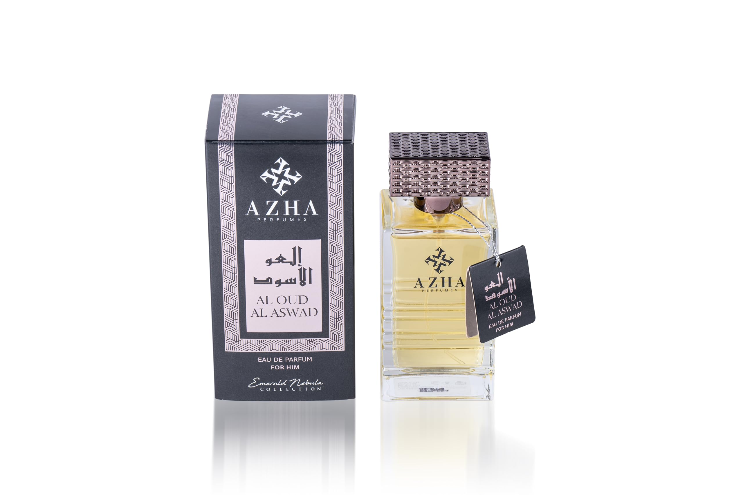 AZHA PERFUMES - Al Oud Al Aswad Eau de Parfum Spray for Men 100 ml