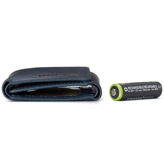 Alpine Swiss Men's Leon Trifold Wallet RFID Safe York Collection - Glossy Nappa Teal