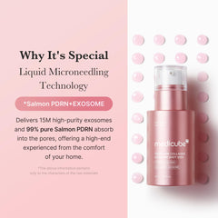 medicube PDRN Pink Collagen Exosome Shot Serum 2,000 PPM | Liquid Skin Booster | Exosome, Salmon DNA PDRN, Spicules | Uneven Skin Tone, Pore Care, Skin Texture | Korean Skin Care 1.01 fl.oz