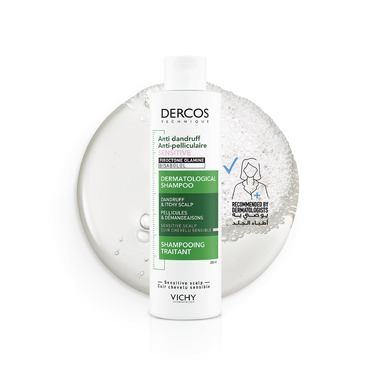 Vichy Dercos Anti-Dandruff Shampoo for Sensitive Scalp, 200 ml