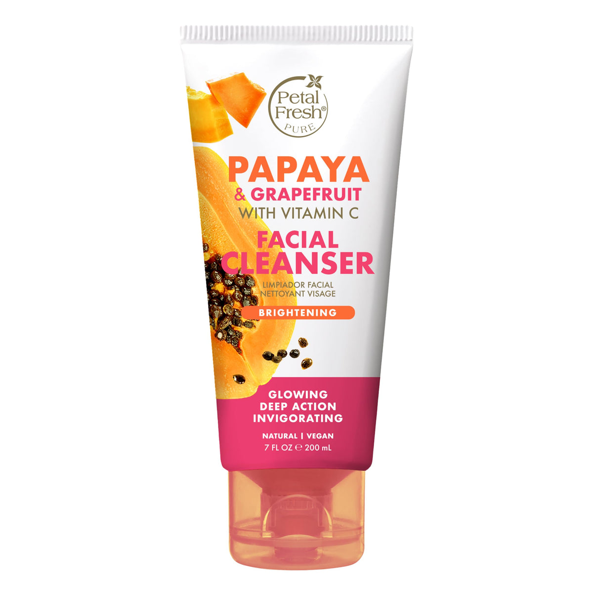 PETAL FRESH Brightening Papaya & Grapefruit Facial Cleanser - 200ml