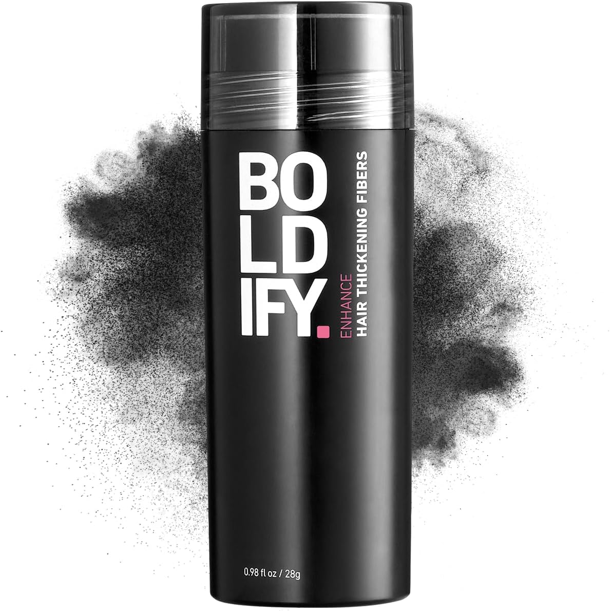BOLDIFY Hair Fibers for Thinning Hair - 100% Undetectable Natural Formula (Black)