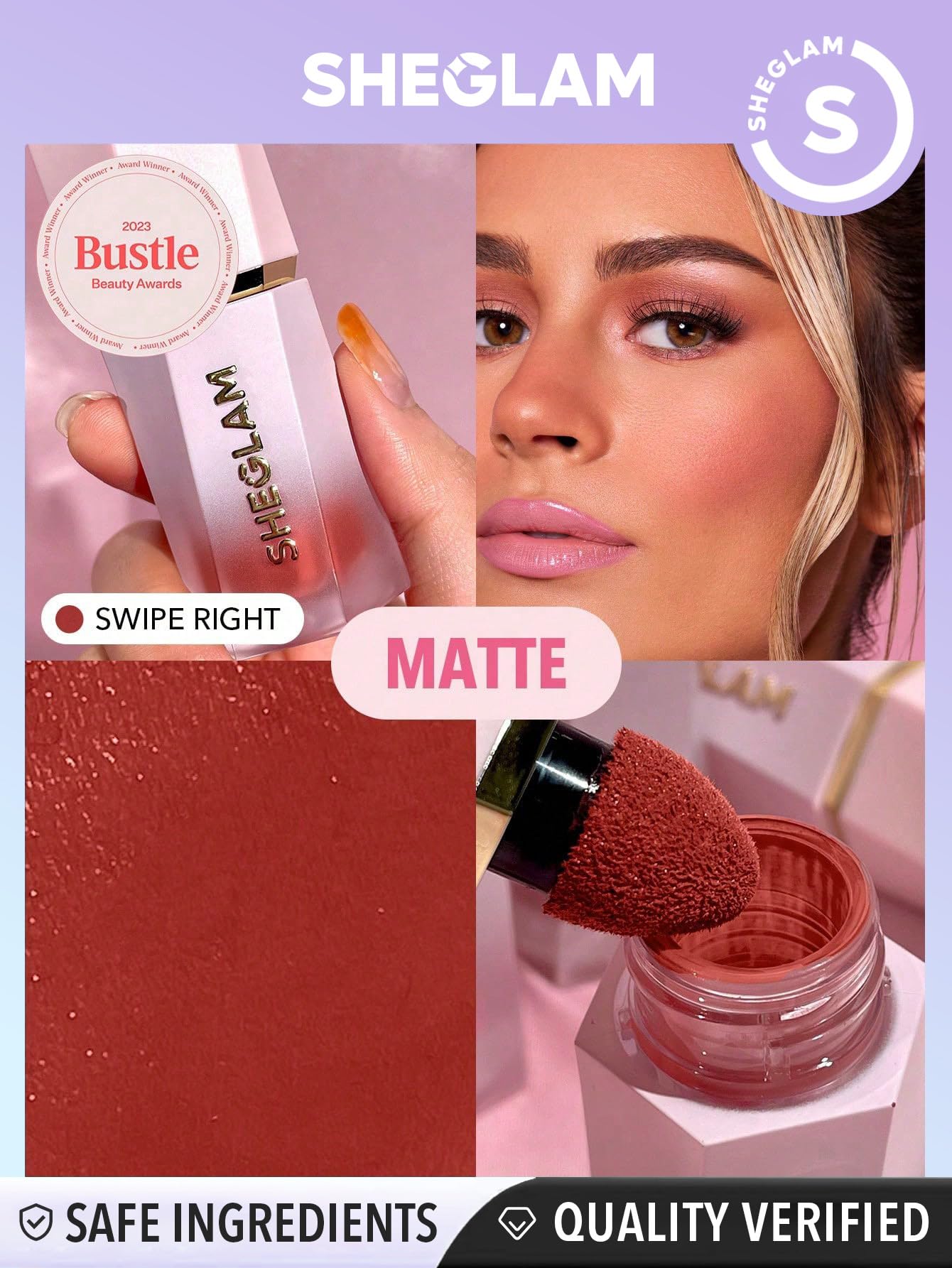 SHEGLAM Color Blossom Liquid Blush - Swipe Right