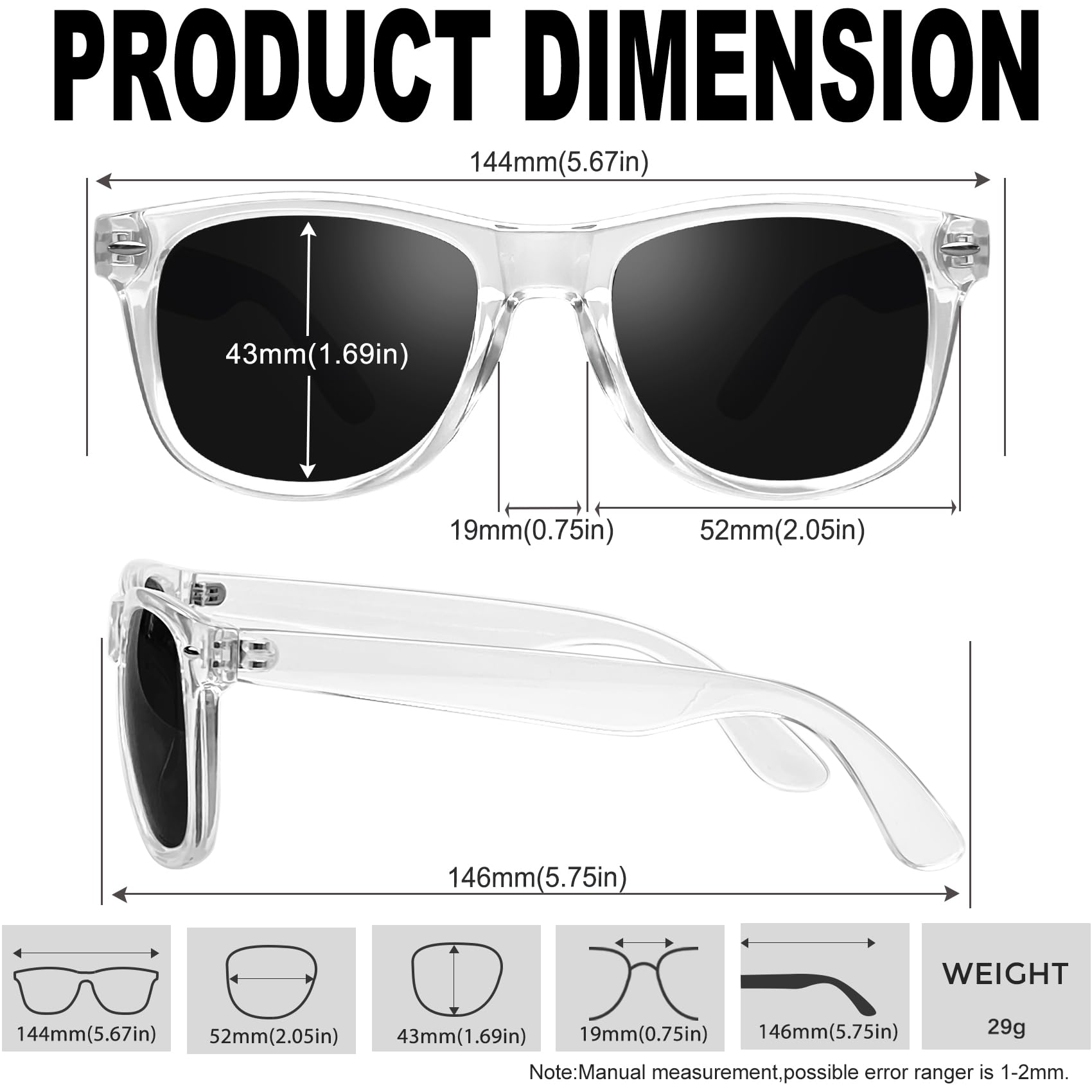 KANASTAL Polarized Sunglasses Men, Fashion Square Sun Glasses Women, Classic Shades for Womens, Driving Fishing Outdoor 100% UV400 Protection