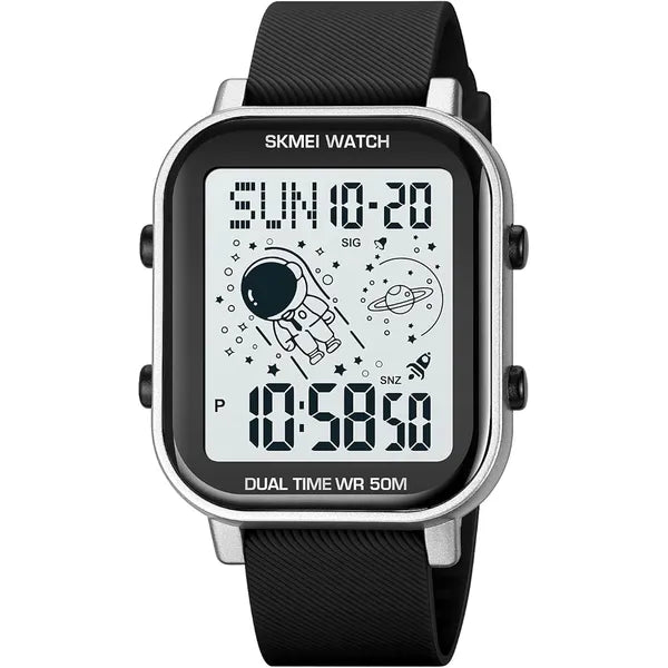 SKMEI Digital Watch Men, Mens Ultra-Thin Digital Sports Watch LED Screen Waterproof