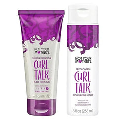 Not Your Mother's Curl Talk Lasting Definition Flash Freeze Gel and Frizz Control Moisturizing Lotion Formulated with Rice Curl Complex