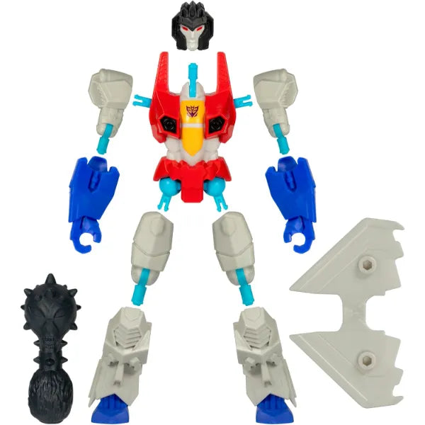 Transformers MixMashers Starscream Custom Mix-and-Match Action Figure & Accessories, Robot Toys for Kids