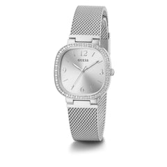GUESS Women's Quartz Watch with Stainless Steel Strap, Silver, 15 Model: GW0354L1, Silver-Tone