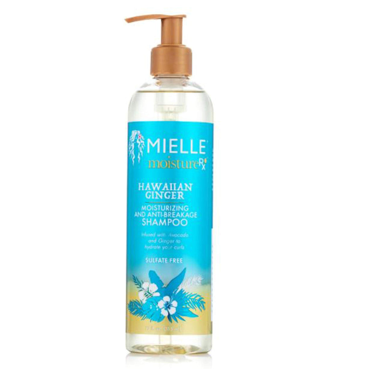 Mielle Organics Moisture RX Hawaiian Ginger Moisturising and Anti-Breakage Shampoo - 355ml