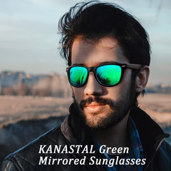 KANASTAL Polarized Sunglasses Men, Fashion Square Sun Glasses Women, Classic Shades for Womens, Driving Fishing Outdoor 100% UV400 Protection