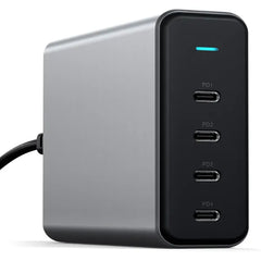 Satechi 165W USB C 4-Port GaN Charging Station, 4 USB-C PD, Laptop Charger, for MacBook Air/Pro M5/M4/M3, iPad Air/Pro M5/M4/M3, iPad 11th gen, iPad mini, iPhone 17/16 Galaxy S25, Windows