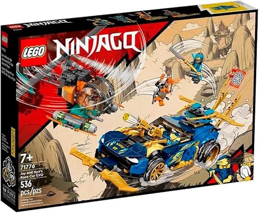 LEGO Ninjago Jay and NYA’s Race Car EVO 71776 Building Kit (536 Pieces)