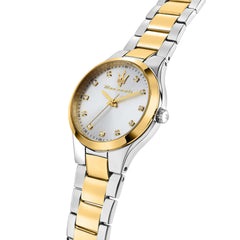 Maserati Attrazione Women's Watch, Only Time, 3H - 30mm - Gold, Silver