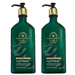 Bath & Body Works Aromatherapy Eucalyptus Spearmint Stress Relief Shampoo and Conditioner Set New Look 16 FL OZ each