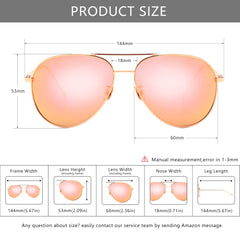 SUNGAIT Vintage Round Sunglasses for Women Men and Lightweight Oversized Aviator Sunglasses