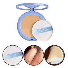Oil Control Face Pressed Powder | Oil Control Smooth Pressed Powder,Waterproof Face Powder Makeup & Finishing Powder for Light, Medium & Tan Skin Tones