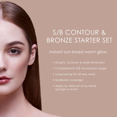 TEMPTU S/B Silicone-Based Contour & Bronze Starter Set For Sculpting, Contouring & Adding Dimension To The Face | Includes 6 Shades, 1 Count (Pack of 1)