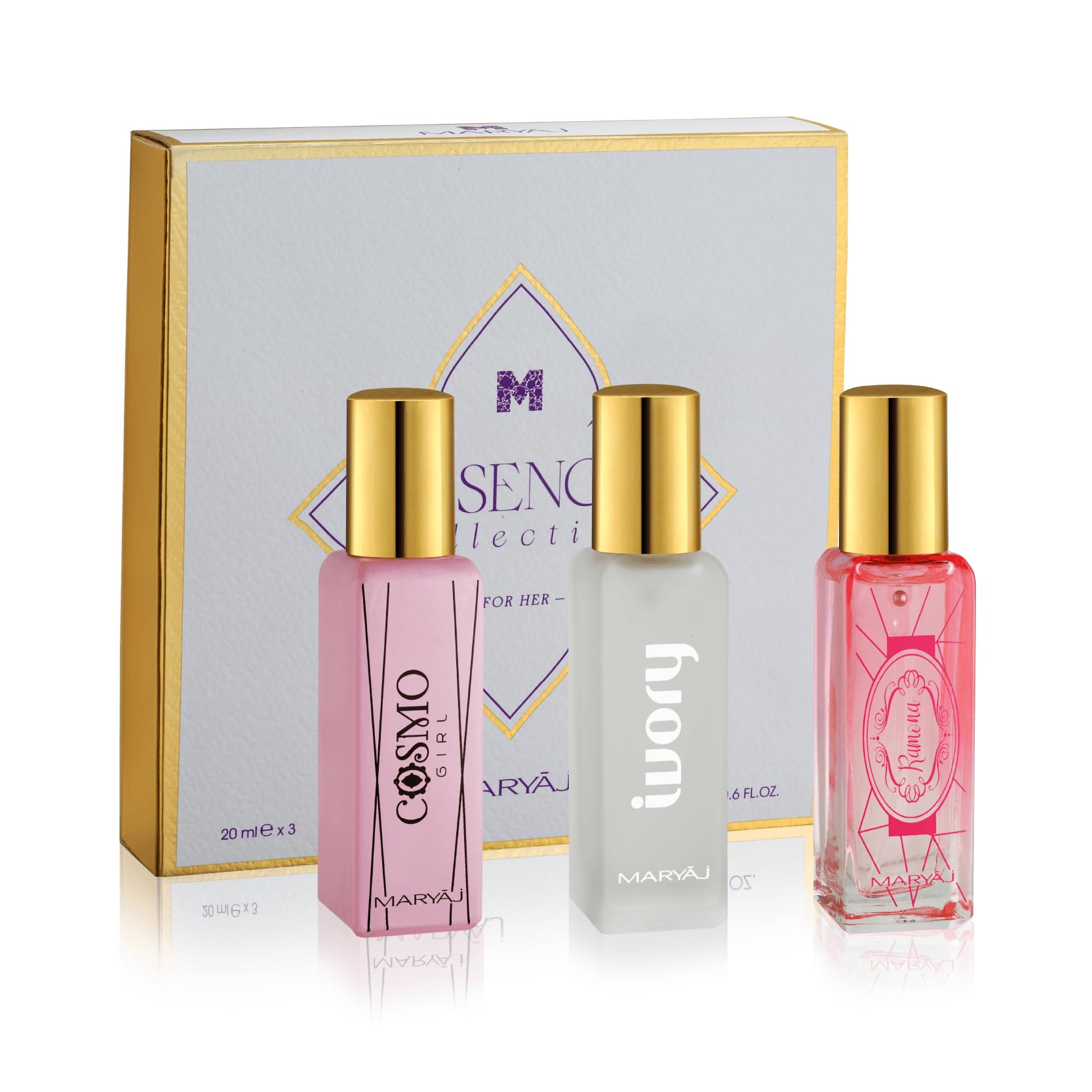 Essence Collection Miniature EDP for Women - Pack of 3 (20ml each)