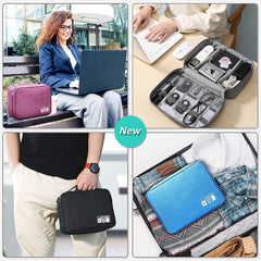 AYVICCO Electronics Organizer Travel Universal Cable Organizer Bag Waterproof Electronics Accessories Portable Storage Cases for Cable, Charger, Phone, USB, SD Card, Hard Drives, Power Bank