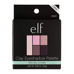 e.l.f. Cosmetics Clay Eyeshadow Palette, Saturday Sunset