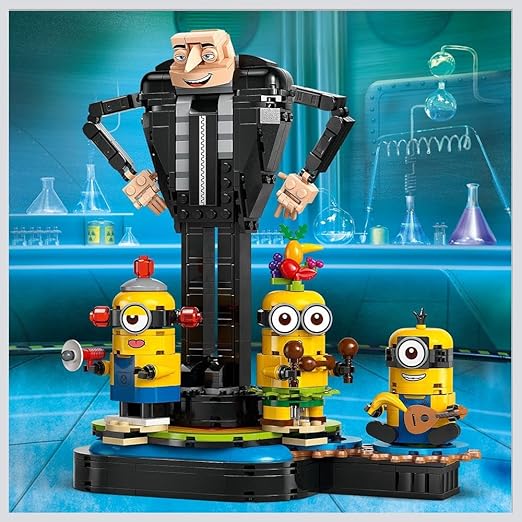 LEGO Despicable Me Brick-Built Gru and Minions, Buildable Movie Toys for Kids, Girls & Boys Aged 9 Plus, Figures Playset for Independent Play, Birthday Gift Idea 75582