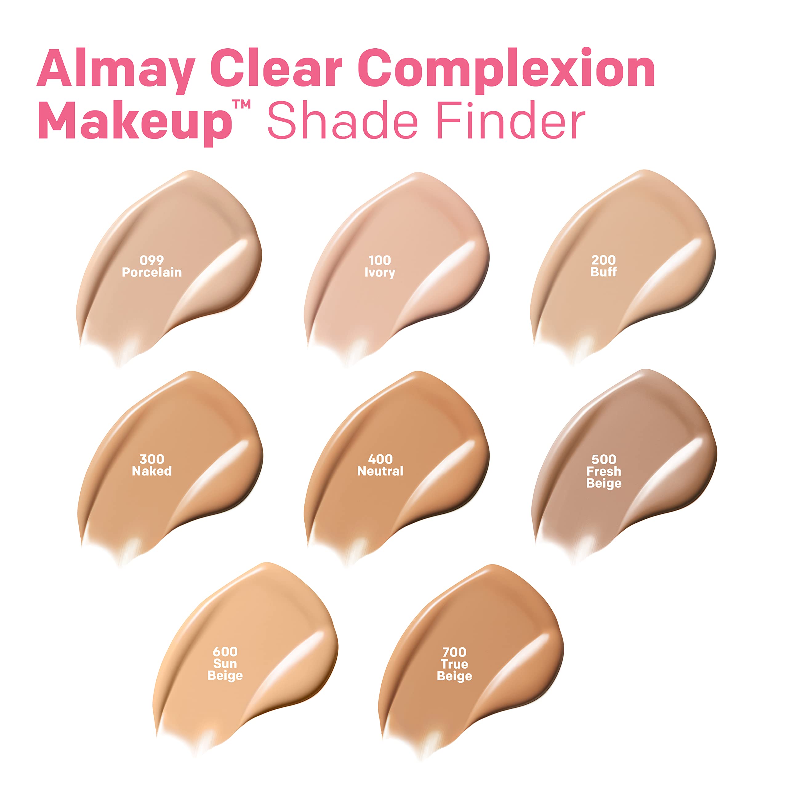 Almay Clear Complexion Acne Foundation Makeup with Salicylic Acid - Lightweight, Medium Coverage, Hypoallergenic, Fragrance-Free, for Sensitive Skin, 730 Golden Caramel, 1 fl oz.