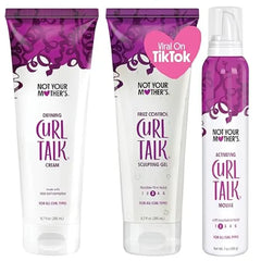Not Your Mother's Curl Talk Kit, Defining Cream, Frizz Control Styling Gel & Activating Mousse