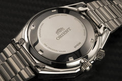 Orient Neo 70s Revival Vintage Men's Automatic Manual Winding Mechanical Sports Wrist Watch Stainless Steel Bracelet and Case