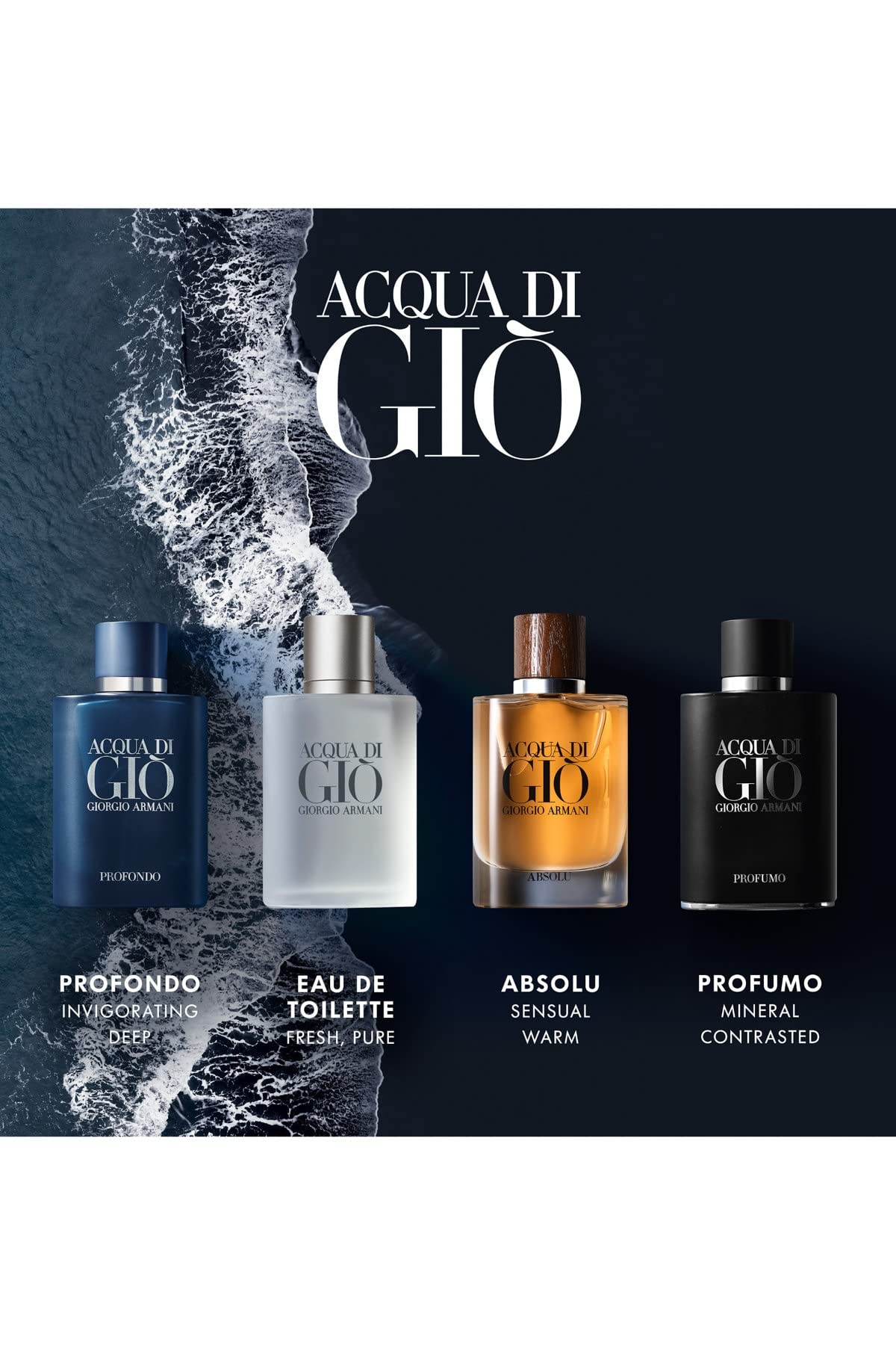 Acqua Di Gio Pour Homme by Giorgio Armani for Men - Eau de Toilette, 50ml