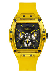 GUESS Men's Trend Casual Tonneau Diamond 43mm Watch – Black Dial Stainless Steel Case & Bracelet