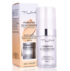 GROLOVE 30ml GROLOVE Color Changing Foundation Liquid Base Makeup Change To Your Skin Tone By Just Blending, white