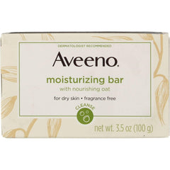 Aveeno Active Naturals Moisturizing Bar for Dry Skin with colloidal oatmeal for Unisex - 3.5 oz Soap
