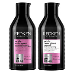 Redken Acidic Color Gloss Sulfate-Free Shampoo & Conditioner Set For Color-Treated Hair - Protects Vibrancy and Extends Shine 10.1 Fl Oz (Pack of 2)