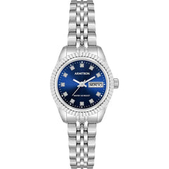 Armitron Women's Day/Date Crystal Accented Dial Metal Bracelet Watch, 75/2475