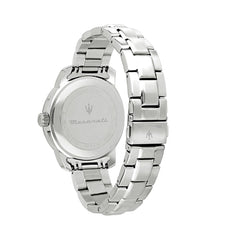 Maserati Men's R8853121004 SUCCESSO Analog Display Quartz Silver Watch, Silver
