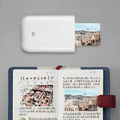 Xiaomi Mijia AR Printer 300dpi Portable Photo Mini Pocket with DIY Share 500mAh Picture Printer Work with Mijia AR Zink Photo Printer, White, Large