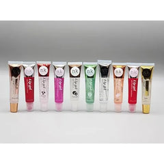 Nicka k New York Lip Gel with Vitamin E (Gold, Rose Gold, Bubble Gum, Cherry, Strawberry, Aloe, Coconut, Mango, Rosehip & Clear)10 PACK!!