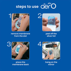 Godrej Aer O – Hanging Car Air Freshener – Assorted Pack of 3 (22.5g) | Gel Lasts up to 30 days | Car Accessories