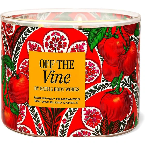 Bath & Body Works Off The Vine 3-Wick Candle, 14.5 oz / 411g - Soy Wax Blend Candle