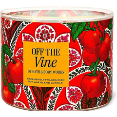 Bath & Body Works Off The Vine 3-Wick Candle, 14.5 oz / 411g - Soy Wax Blend Candle