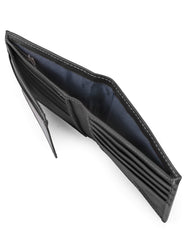 Timberland Men's Wellington RFID Leather Bifold Wallet Trifold Wallet - Black