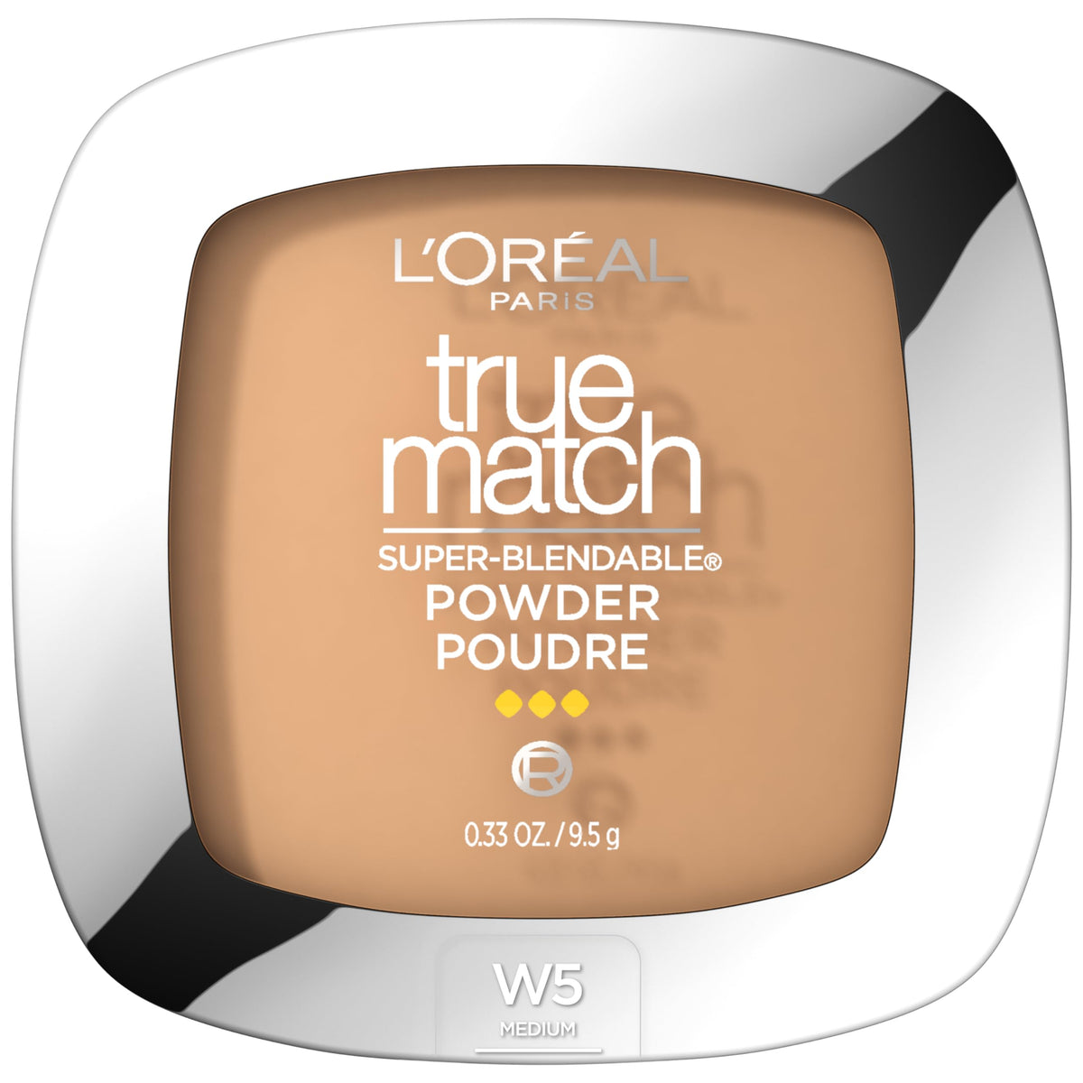 L’Oréal Paris L'Oreal True Match Super Blendable Oil Free Foundation Powder, W5 Medium, 0.33 oz Packaging May Vary