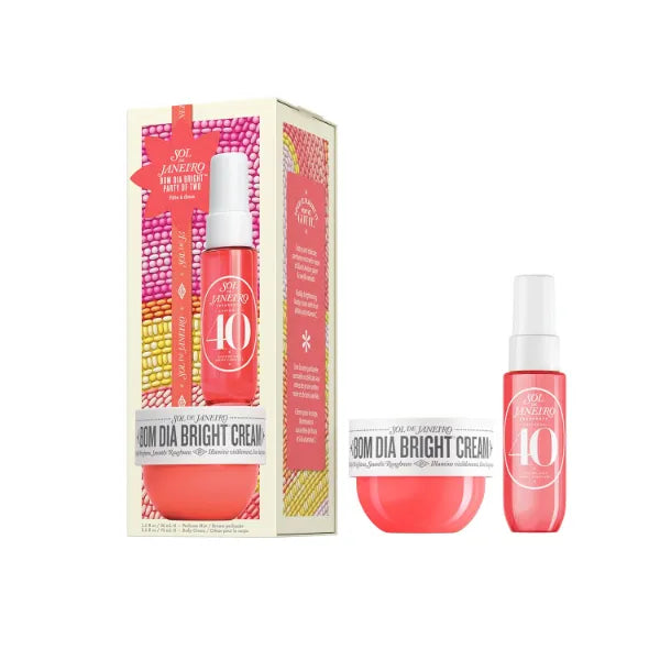 Sol de Janeiro Party of Two Beauty Gift Set | Travel Size Body Cream & Perfume Mist Minis | Limited Edition Holiday Set