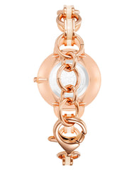 Anne Klein Women's Open Enamel Chain Bracelet Watch, AK/4092