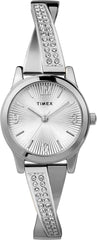 Timex Women's Main Street 25mm Semi Bangle Watch - Silver-Tone